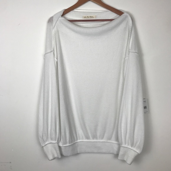 Free People Main Squeeze Hacci Top in Ivory - Picture 5 of 8